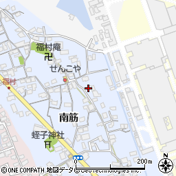 徳島県阿南市福村町南筋62周辺の地図