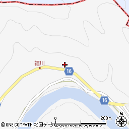 徳島県勝浦郡上勝町正木高野周辺の地図