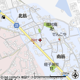 徳島県阿南市福村町南筋1周辺の地図
