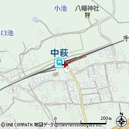 中萩駅周辺の地図