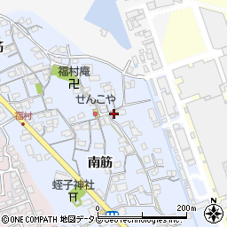徳島県阿南市福村町南筋63周辺の地図