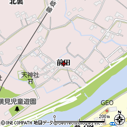 徳島県阿南市横見町前田周辺の地図