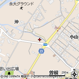 山口県熊毛郡平生町曽根1878-3周辺の地図