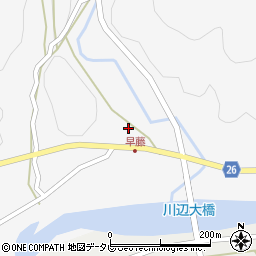 和歌山県日高郡日高川町早藤168周辺の地図