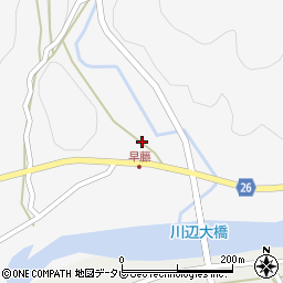 和歌山県日高郡日高川町早藤170周辺の地図