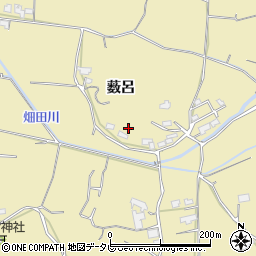 徳島県阿南市下大野町薮呂周辺の地図