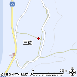 和歌山県日高郡日高川町三佐288周辺の地図