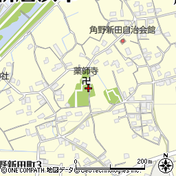 愛媛県新居浜市角野新田町周辺の地図