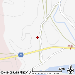 和歌山県日高郡日高川町早藤128周辺の地図