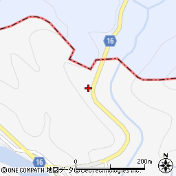 徳島県勝浦郡上勝町正木長谷周辺の地図