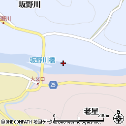 坂野川橋周辺の地図