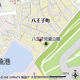 山口県宇部市八王子町11-23周辺の地図