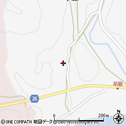 和歌山県日高郡日高川町早藤129周辺の地図