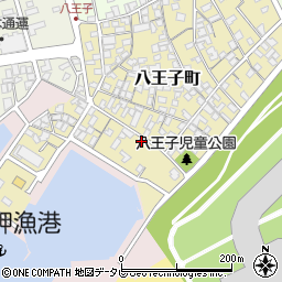 山口県宇部市八王子町13-18周辺の地図