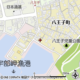 山口県宇部市八王子町13-56周辺の地図