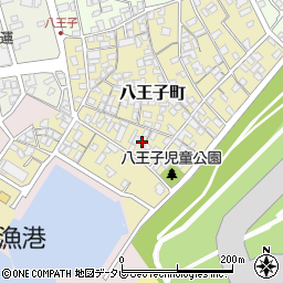 山口県宇部市八王子町11-13周辺の地図