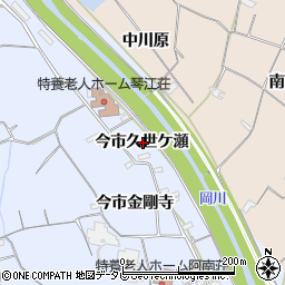 徳島県阿南市宝田町今市久世ケ瀬周辺の地図