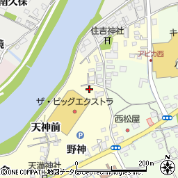 徳島県阿南市領家町天神前周辺の地図