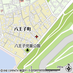 山口県宇部市八王子町15-28周辺の地図