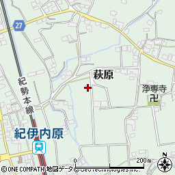 和歌山県日高郡日高町萩原周辺の地図