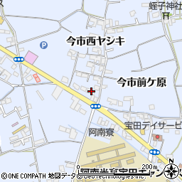 徳島県阿南市宝田町今市西ヤシキ6周辺の地図