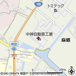 中神自動車工業株式会社　田布施工場周辺の地図