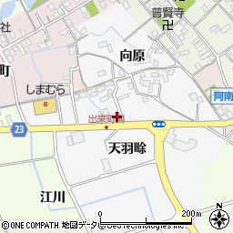 徳島県阿南市向原町天羽畭周辺の地図