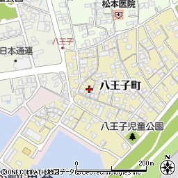 山口県宇部市八王子町8周辺の地図