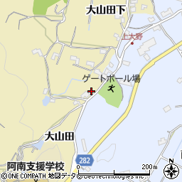 徳島県阿南市上大野町大山田71周辺の地図