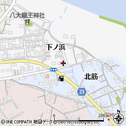 徳島県阿南市向原町下ノ浜周辺の地図