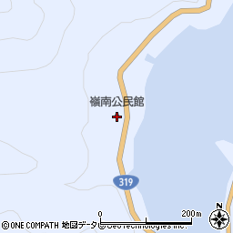 嶺南公民館周辺の地図