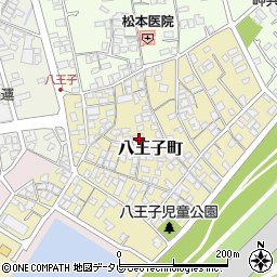 山口県宇部市八王子町5-18周辺の地図