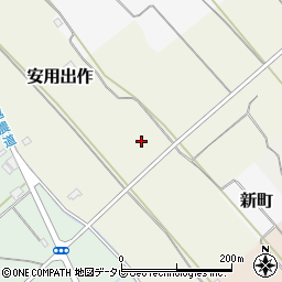 愛媛県西条市安用出作周辺の地図