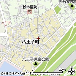 山口県宇部市八王子町3周辺の地図