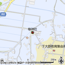 檜神社周辺の地図