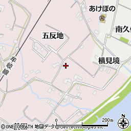 徳島県阿南市横見町五反地周辺の地図