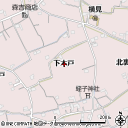 徳島県阿南市横見町下木戸周辺の地図