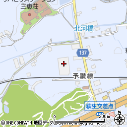 四国福山通運株式会社　新居浜営業所周辺の地図