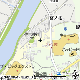 徳島県阿南市領家町天神原461周辺の地図