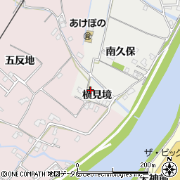 徳島県阿南市住吉町横見境周辺の地図