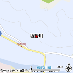 和歌山県日高郡日高川町坂野川周辺の地図