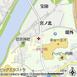 徳島県阿南市領家町天神原464周辺の地図