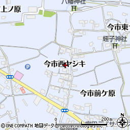徳島県阿南市宝田町今市西ヤシキ周辺の地図