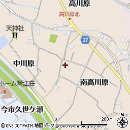 徳島県阿南市柳島町高川原須崎周辺の地図