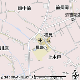 阿南市立横見小学校周辺の地図