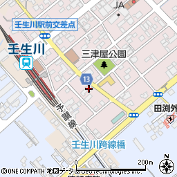 愛媛信用金庫壬生川支店周辺の地図