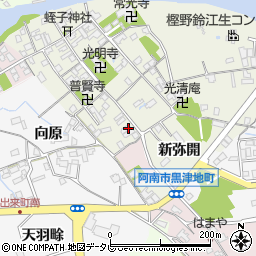 徳島県阿南市黒津地町末広32周辺の地図
