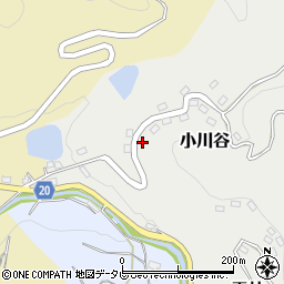 愛媛県松山市小川谷75周辺の地図