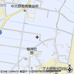 徳島県阿南市中大野町南傍示周辺の地図