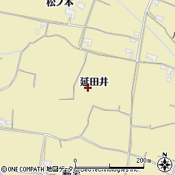 徳島県阿南市下大野町延田井周辺の地図